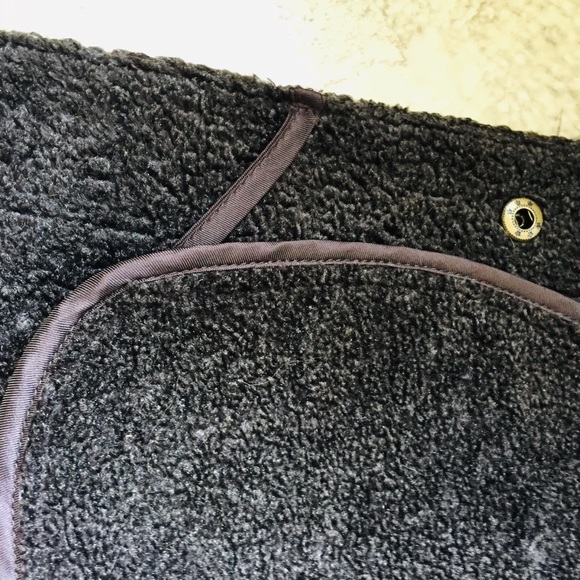 🤎 Talbots very smart fitted Chocolate imitation suede coat. - Picture 7 of 11